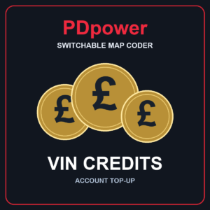 PDpower Switchable Map Coder VIN credits with pound coins